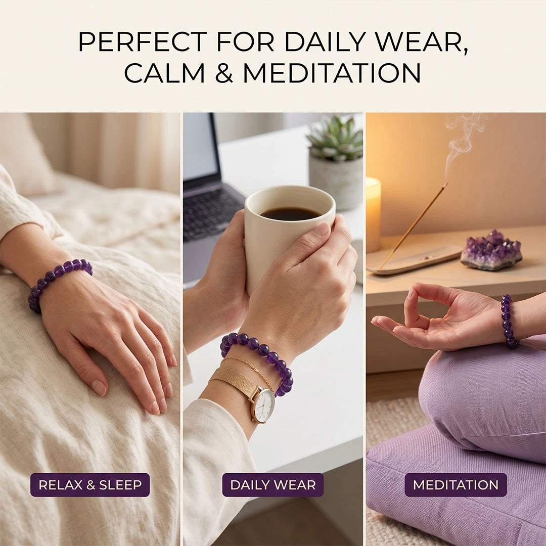 Shanti Kavach Bracelet (Amethyst)