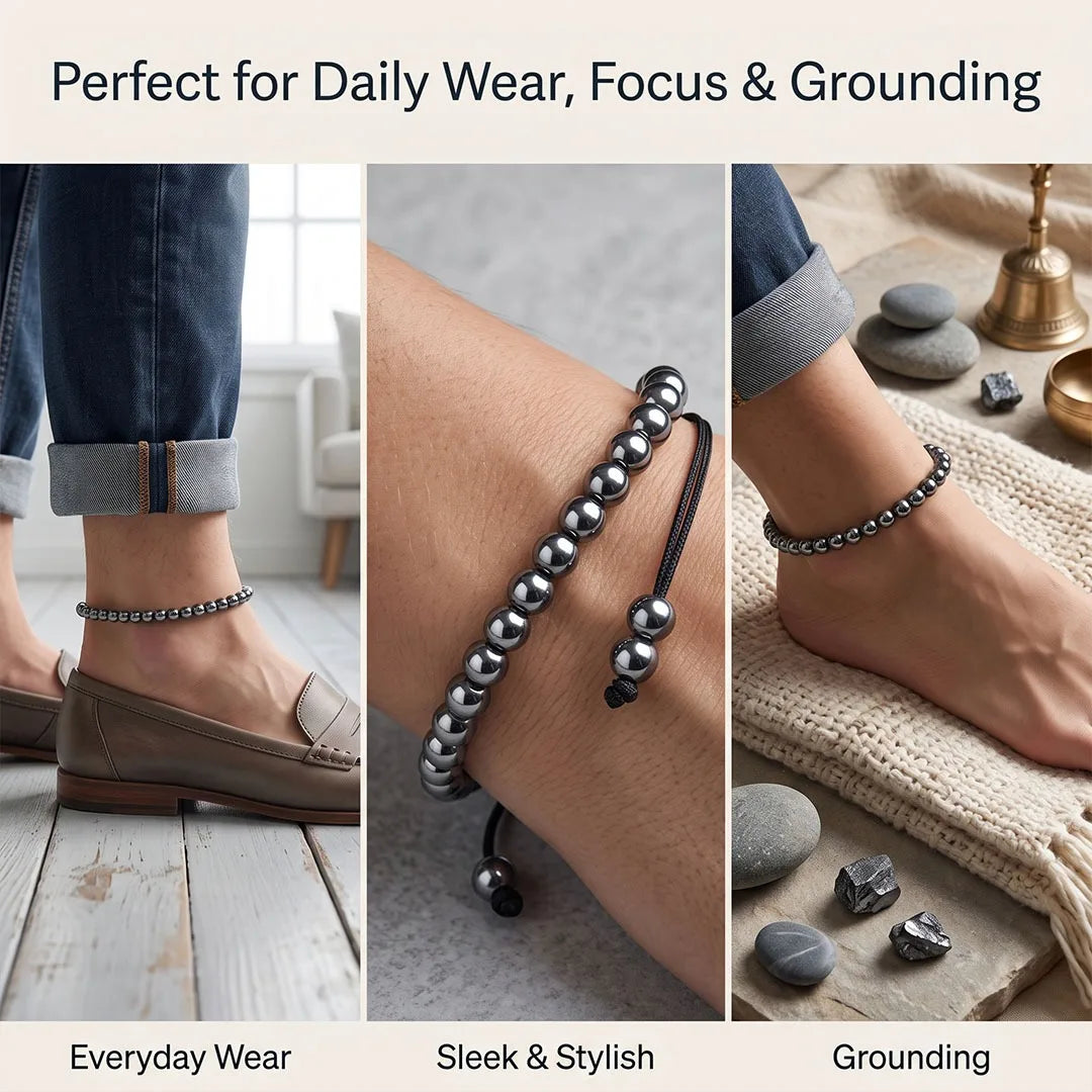 Sthirta Anklet (Hematite)