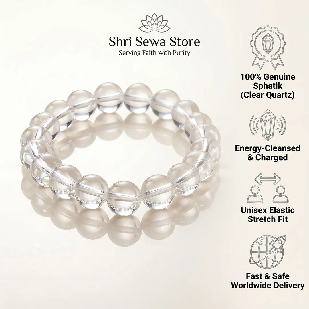 Sphatik Shuddhi Bracelet (Clear Quartz)