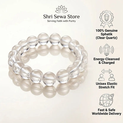 Sphatik Shuddhi Bracelet (Clear Quartz)