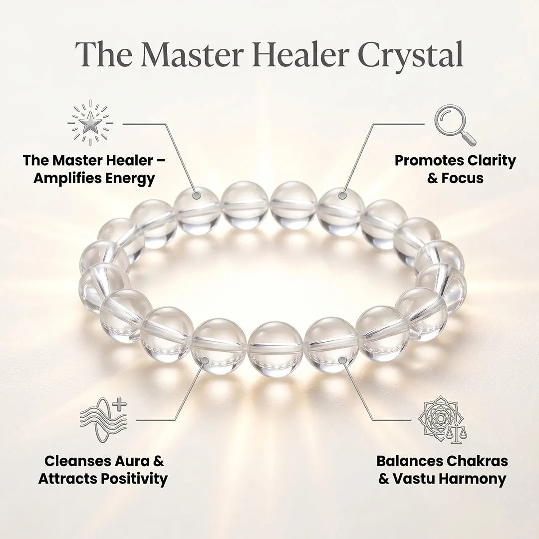 Sphatik Shuddhi Bracelet (Clear Quartz)