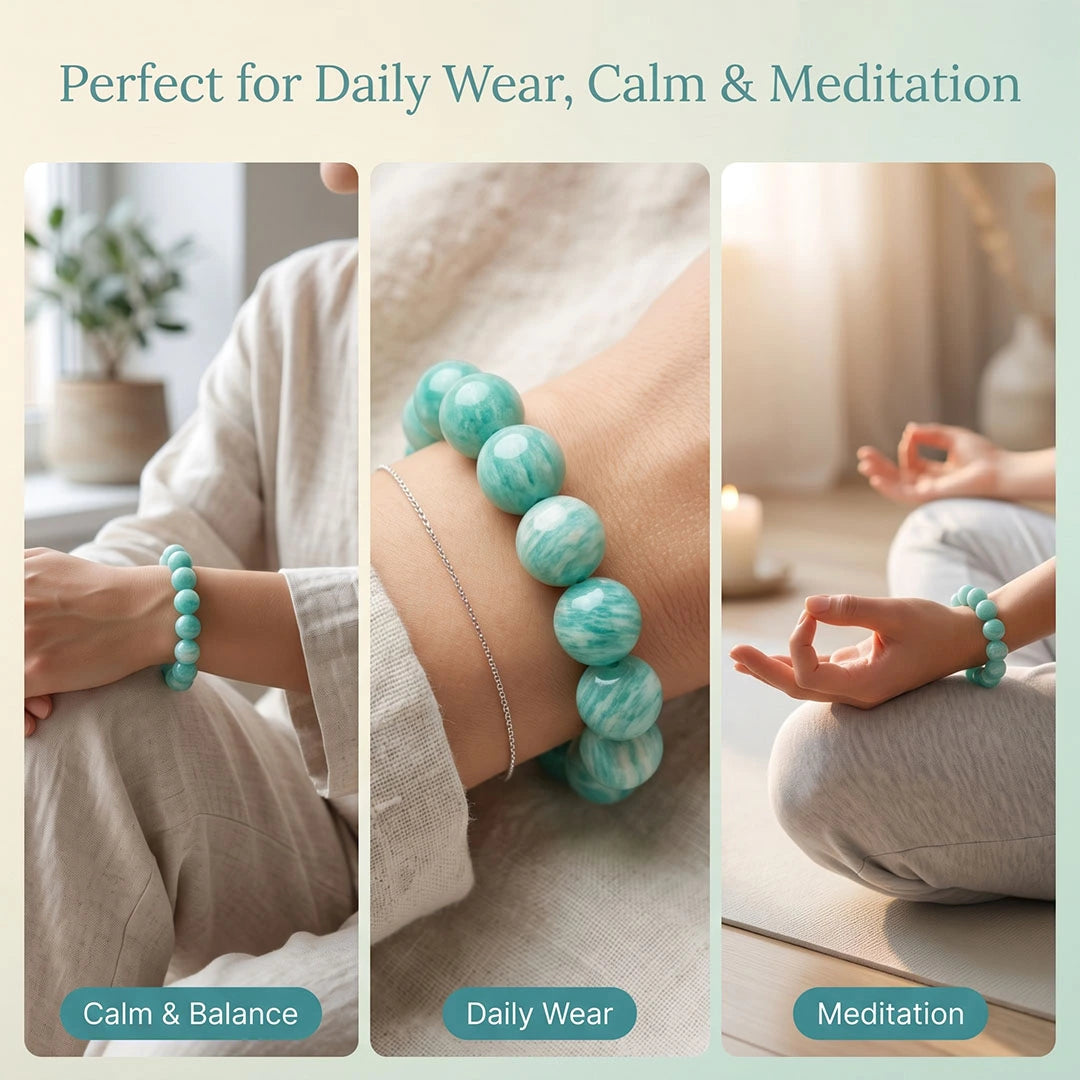 Shanti Sangam Bracelet (Amazonite)