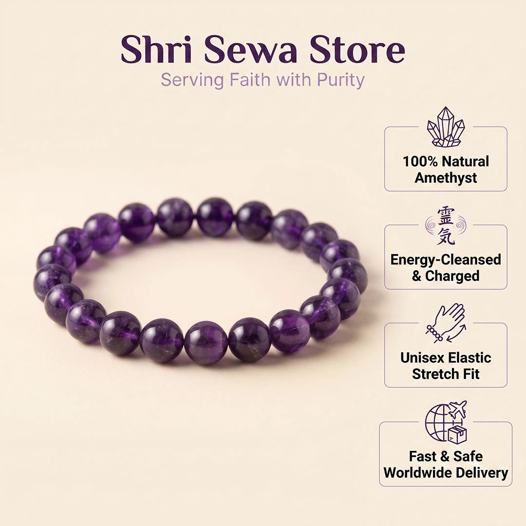 Shanti Kavach Bracelet (Amethyst)