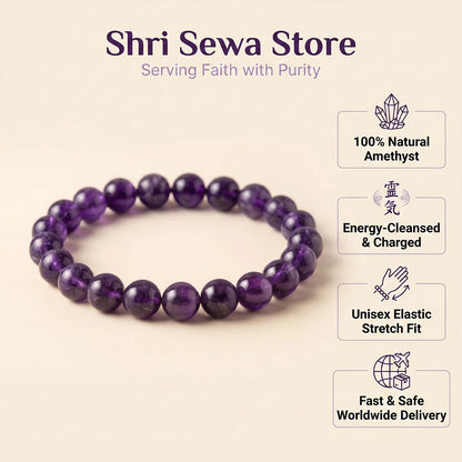 Shanti Kavach Bracelet (Amethyst)