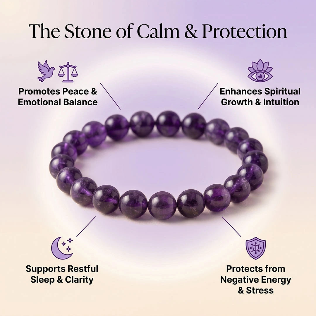 Shanti Kavach Bracelet (Amethyst)