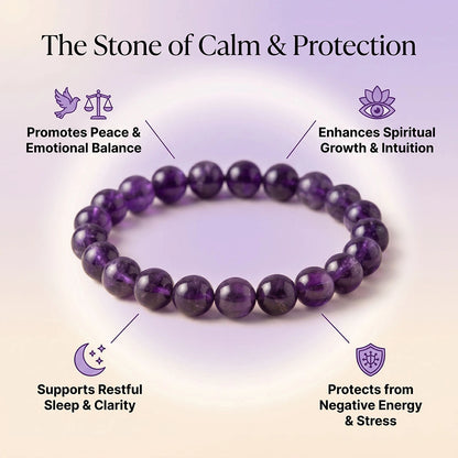 Shanti Kavach Bracelet (Amethyst)