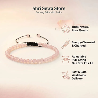 Prem Dhaara Anklet (Rose Quartz)