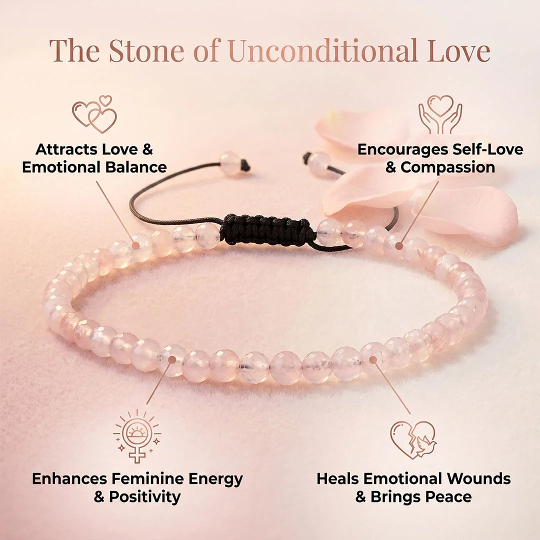 Prem Dhaara Anklet (Rose Quartz)