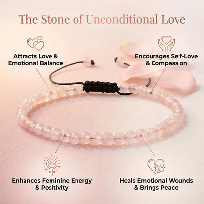 Prem Dhaara Anklet (Rose Quartz)