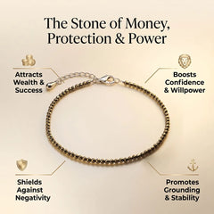 Dhan Varsha Anklet (Raw Pyrite)
