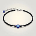 Nazar Suraksha Anklet (Black Tourmaline + Evil Eye)