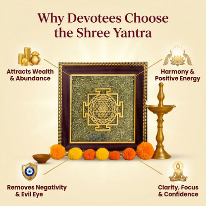 Shree Yantra Samriddhi Frame (Shree Yantra on Raw Pyrite Frame)