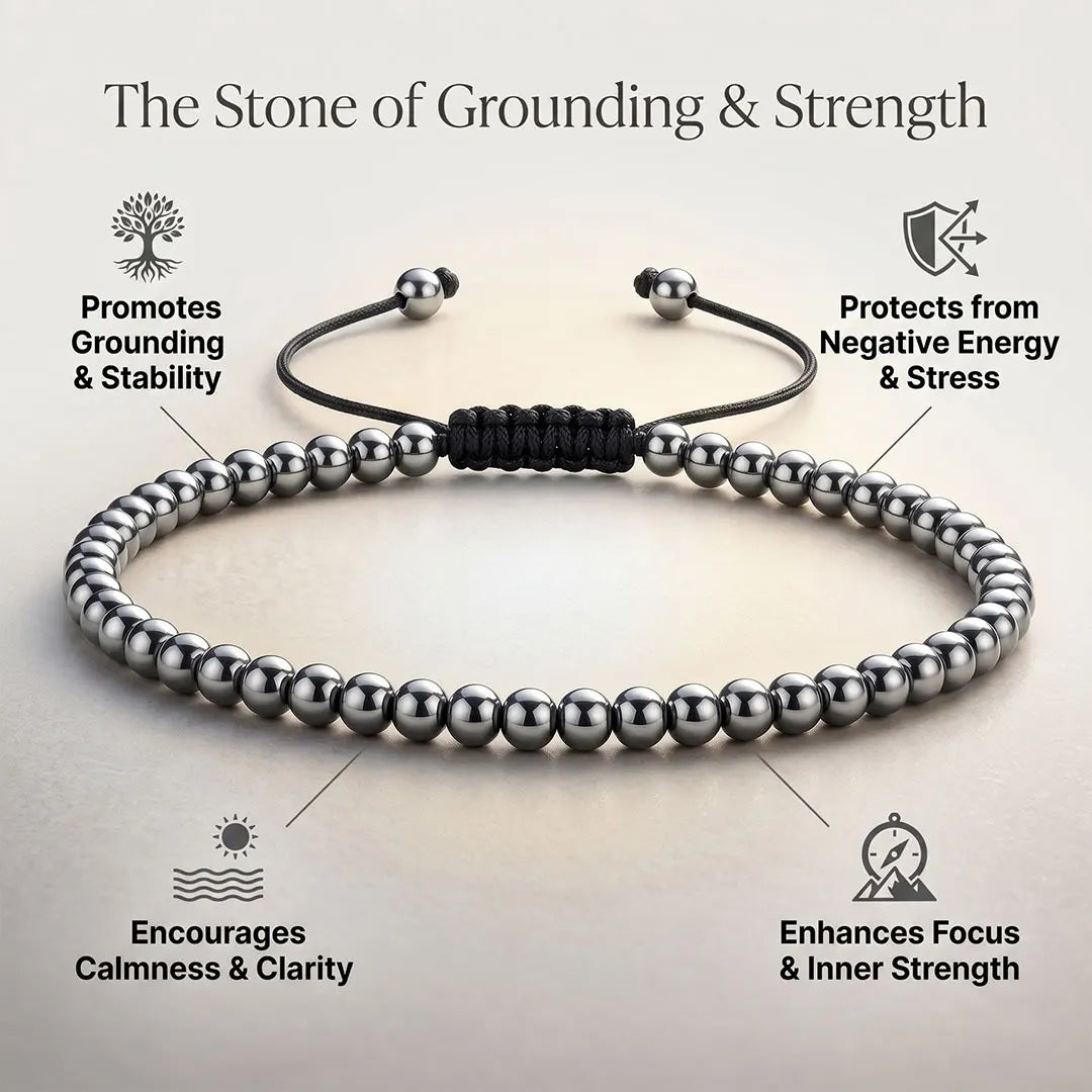 Sthirta Anklet (Hematite)
