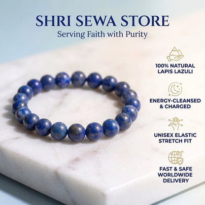 Vidya Buddhi Bracelet (Lapis Lazuli)