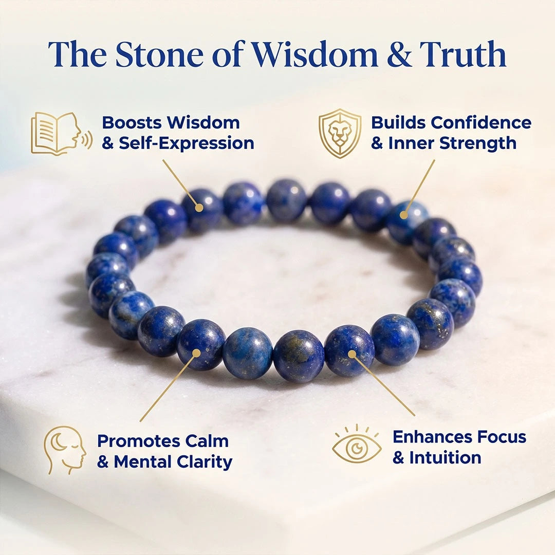 Vidya Buddhi Bracelet (Lapis Lazuli)