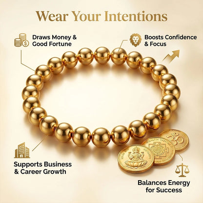 Dhan Akarshan Bracelet (Money Magnet / Golden Pyrite)