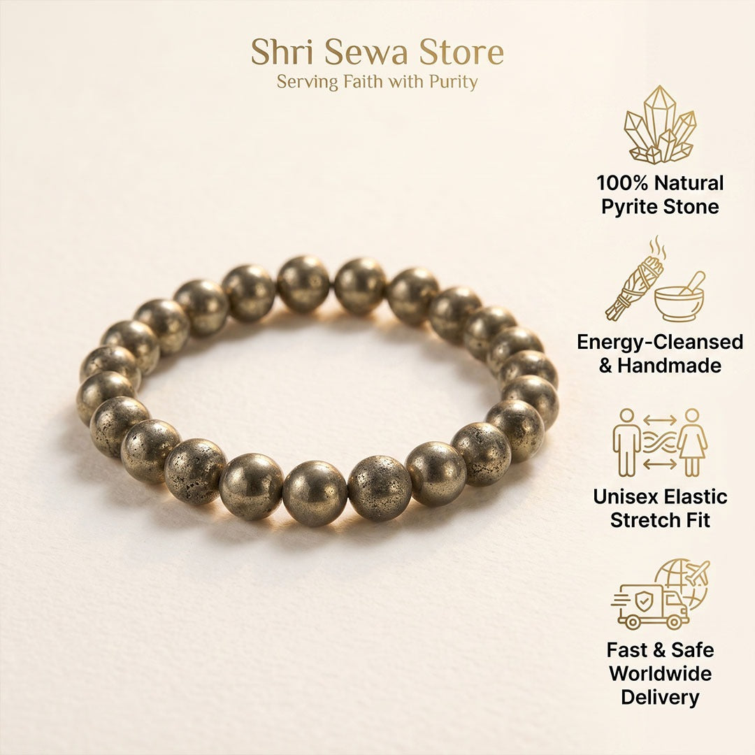 Dhan Varsha Bracelet (Raw Pyrite)