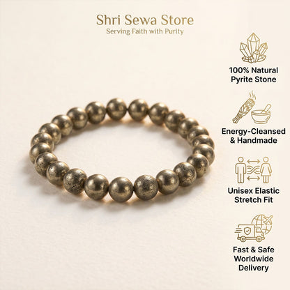 Dhan Varsha Bracelet (Raw Pyrite)