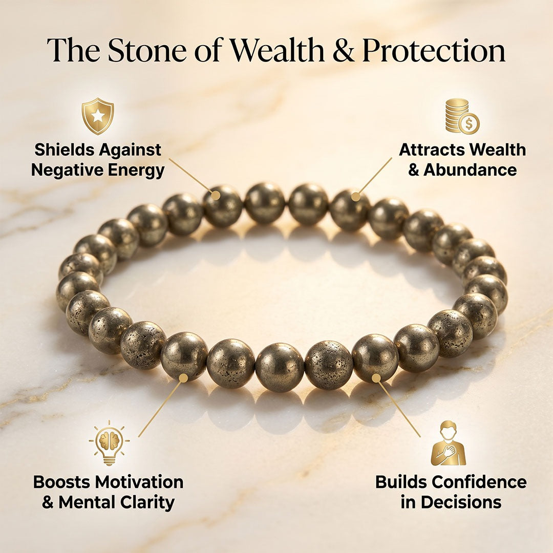 Dhan Varsha Bracelet (Raw Pyrite)