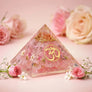 Prem Om Pyramid (Rose Quartz Om Orgone Crystal Pyramid)